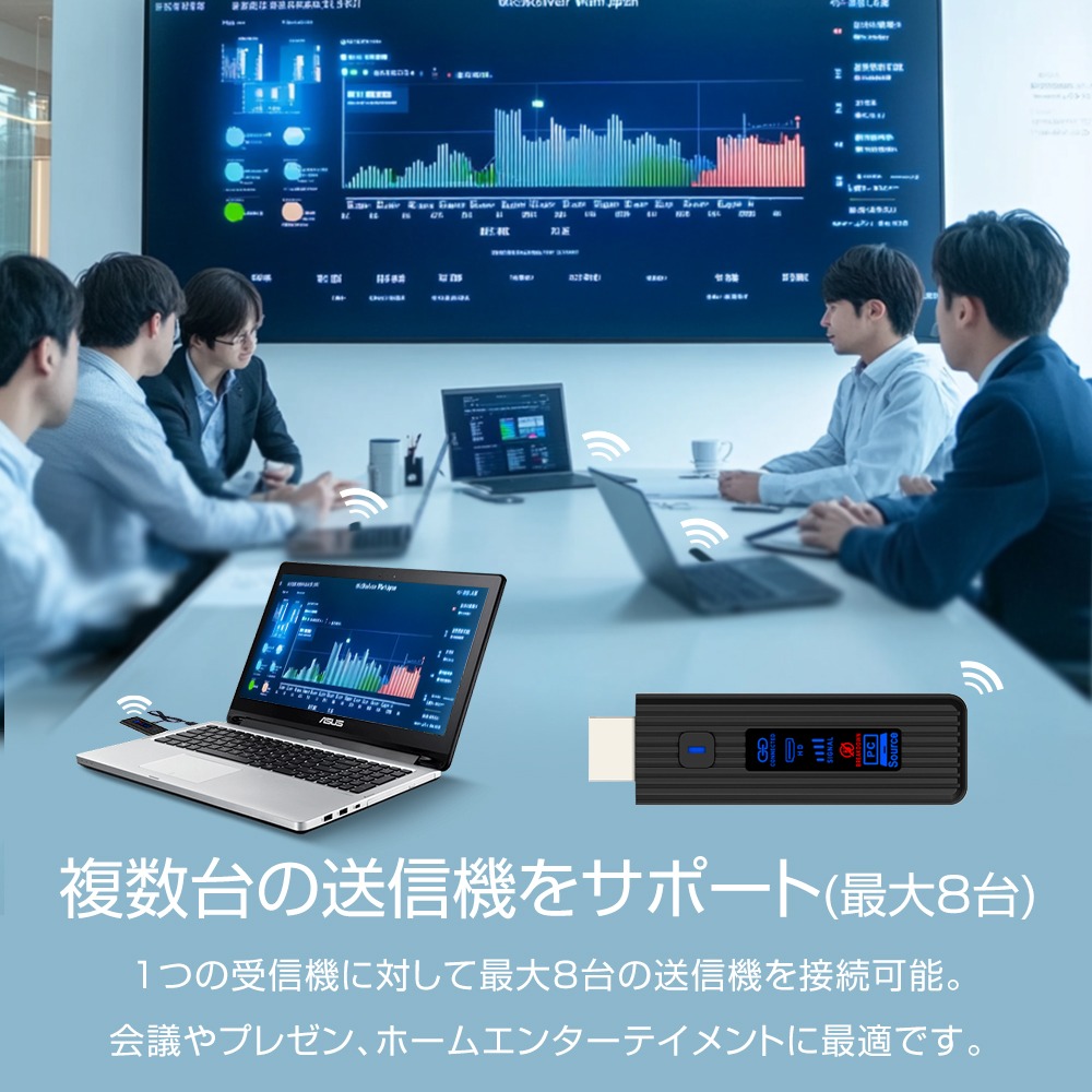 ワイヤレス HDMI WTHL-WIFI01-BK